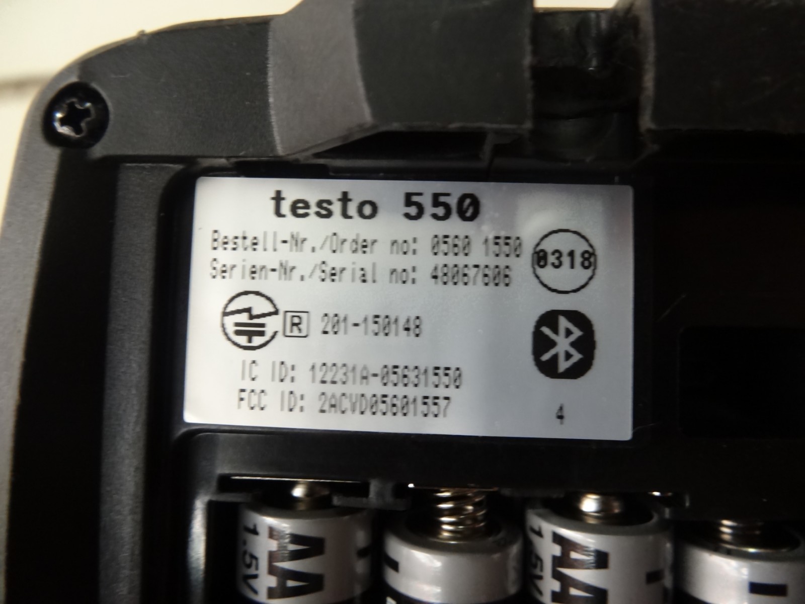 Testo 550 Refrigeration Digital Manifold Kit with Bluetooth