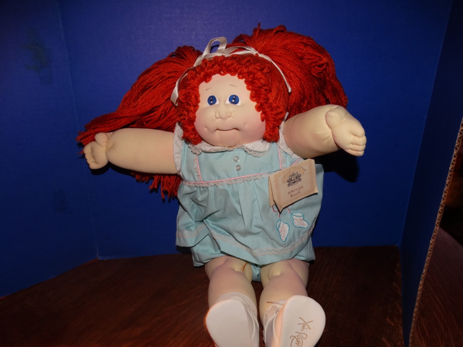 Cabbage Patch Kids 1985 Red Hair Blue Eyes     MATILDA BILLIE     Xavier Roberts