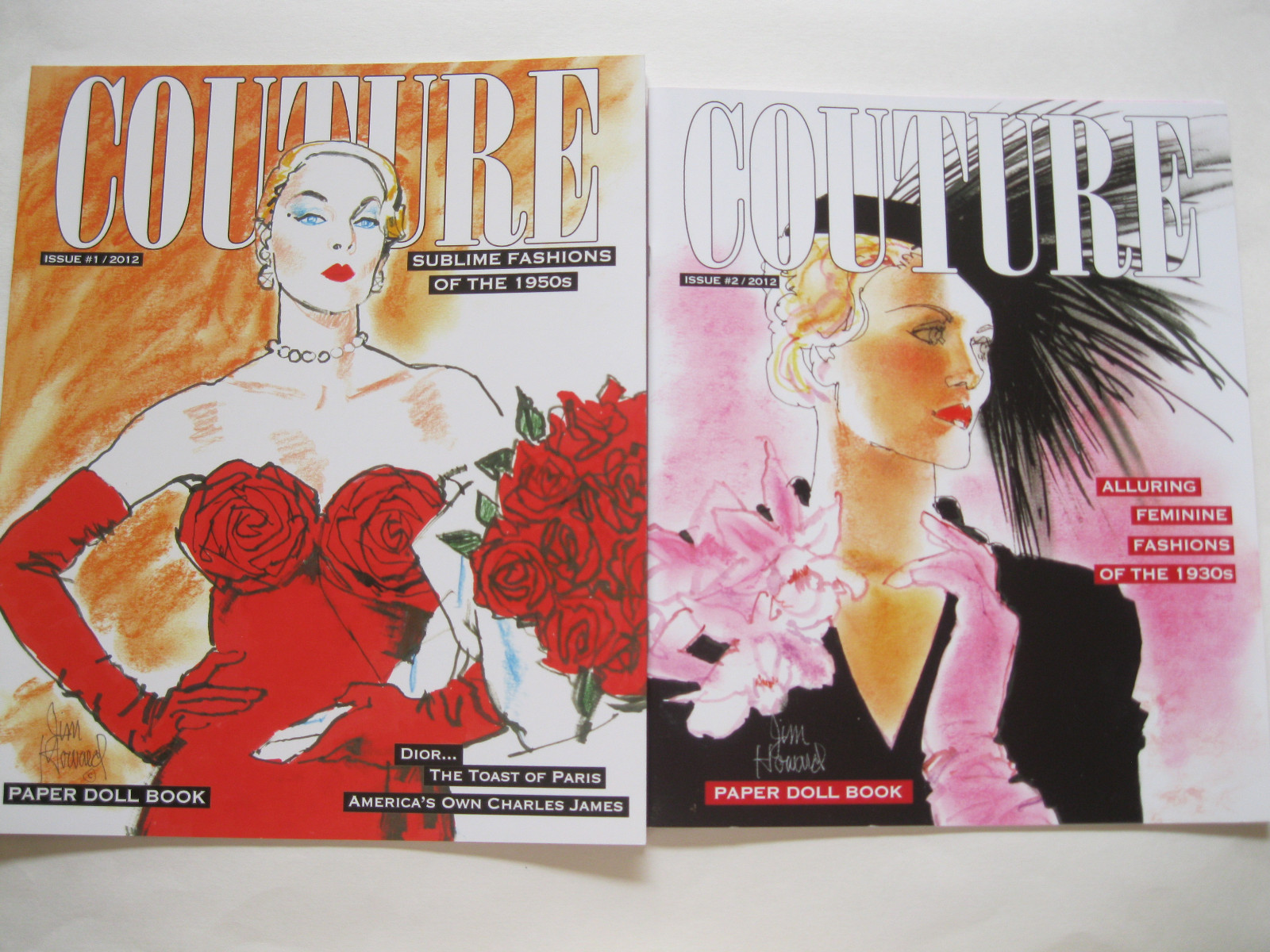 SPECIAL OFFER! 5 Books: Jim Howard's COUTURE Fashion Paper Doll Series 1910s-50s