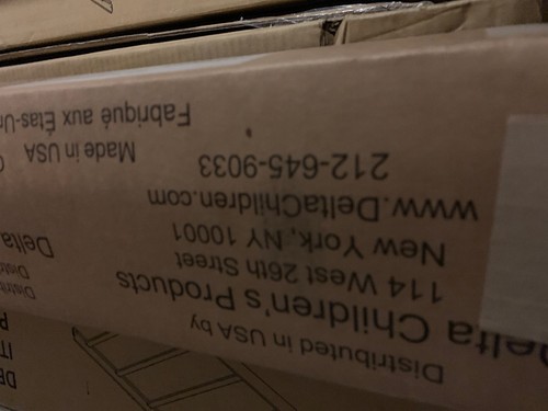 Delta Children Bennington Elite Full Size Bed Conversion Kit-Dark Espresso-RARE