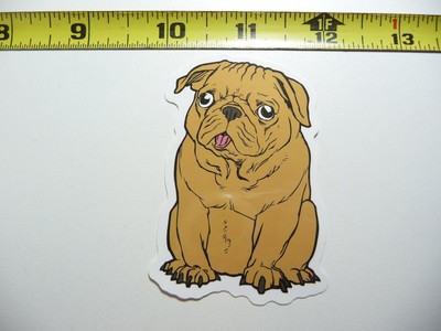 PUG DECAL STICKER DOG BREED PET BEST FRIEND LAPTOP