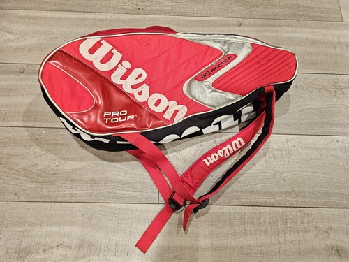Wilson K-FACTOR ラケット(ケース付き) Wilson K Factor Tennis Racquet Bag - 12-pack Pro Tour Red/Silver