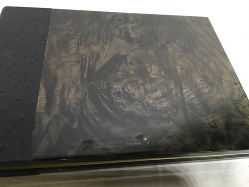 Eccolo Wedding Guest Book Guest Book Event Wood And Leather Cover Gold Gilt Page