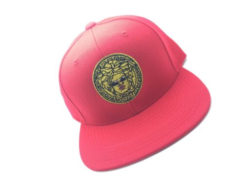 Gianni Versace Medusa Black Leather Men's Cap Hat | eBay