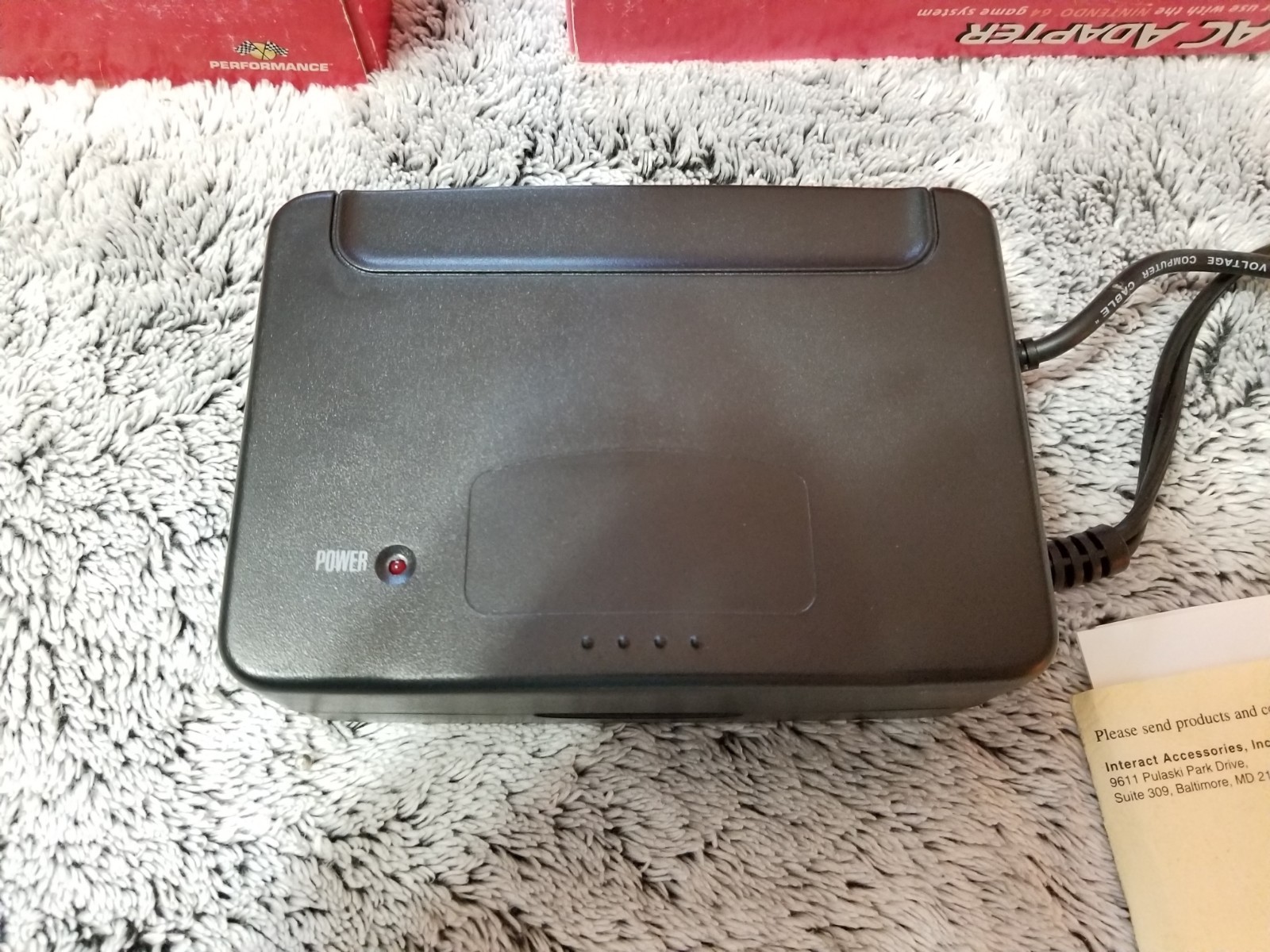 Set of 2 N64 Performance Brand AC Power Adapter NOS Nintendo 64