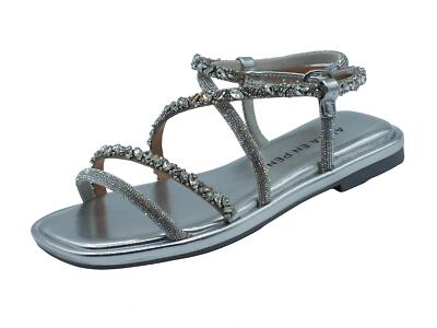 Alma en Pena V240830 Diva Silver Sandali eleganti per Donna con tacco basso e br