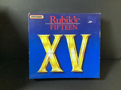 Rubik's Fifteen  XV  Number Sequence Game - Vintage 1990 Matchbox - New Open Box