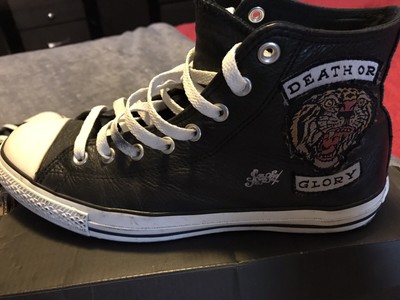 leather tooled converse