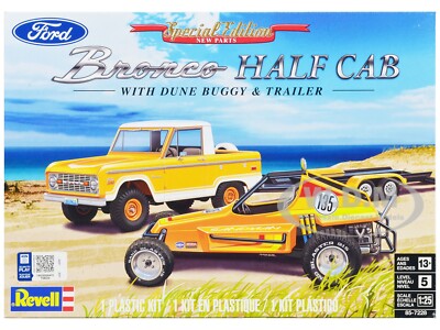 LEVEL 5 MODEL KIT FORD BRONCO HALF CAB & DUNE BUGGY 1/25 SCALE BY REVELL 85-7228