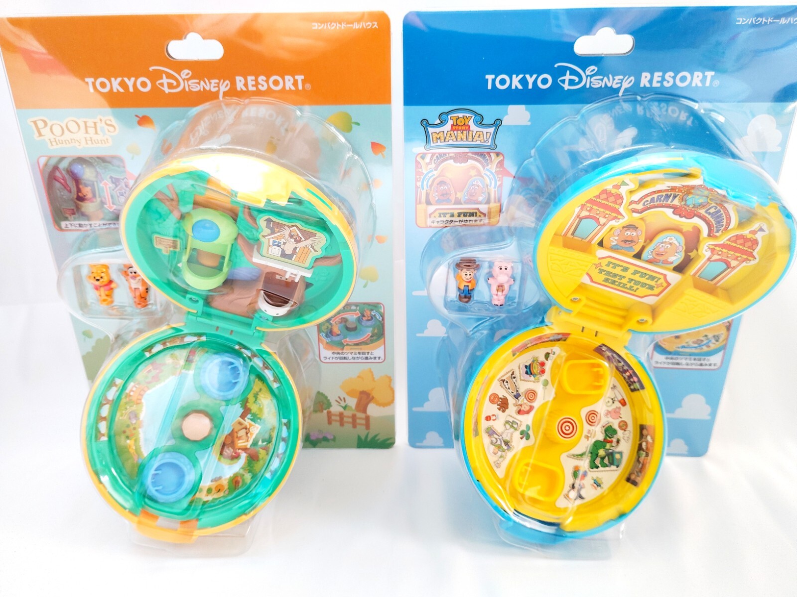 Disney Toy Story Winnie the Pooh compact doll house Polly Pocket