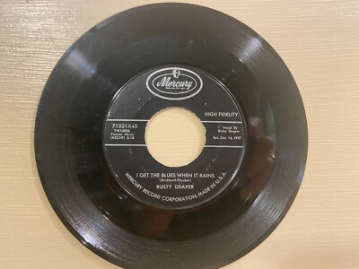 RUSTY DRAPER - I get the Blues when It Rains/ Buzz Buzz 1952 45rpm