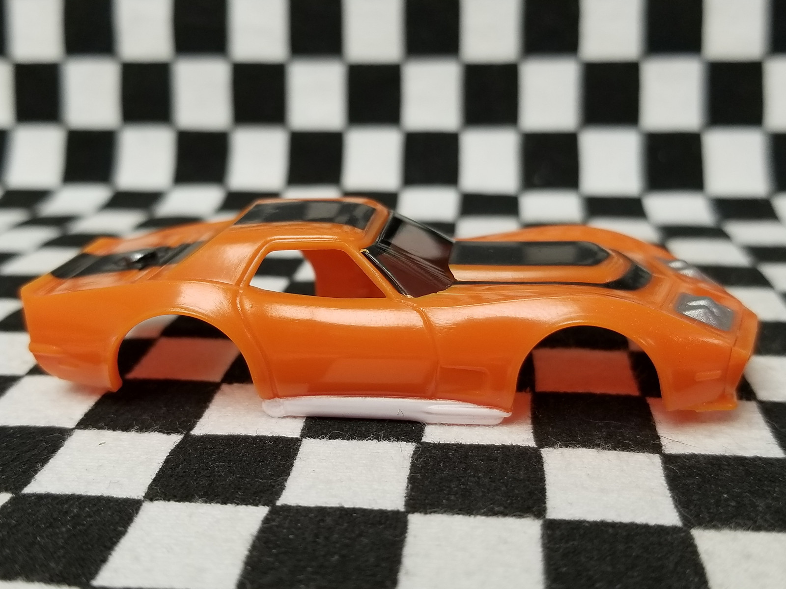 Orange & Black AF Xtras A/P A Production Corvette BODY - AFX, TOMY, Auto World