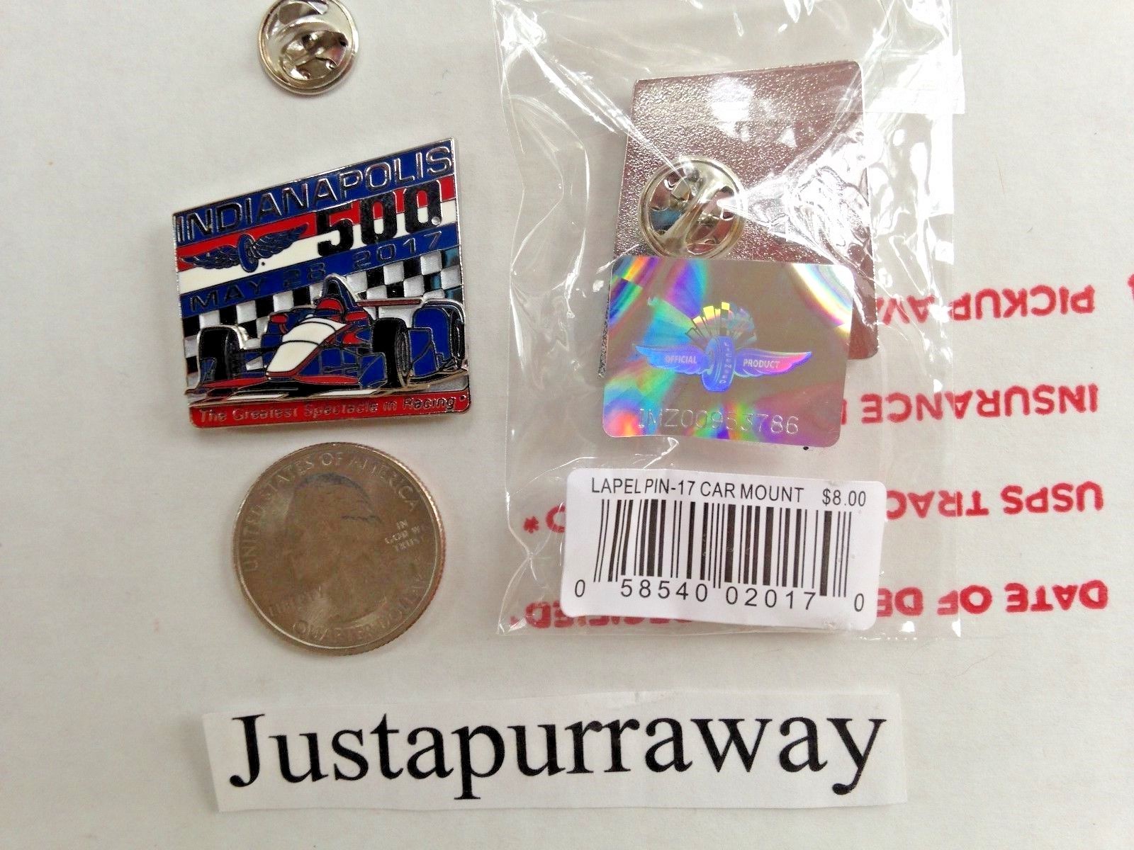 2017 Indianapolis Indy 500 101ST Running Car Mount Collector Lapel Pin