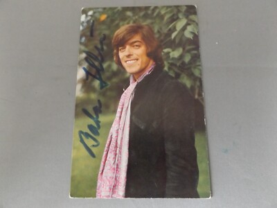 HAND SIGNED 5.5'' x 3.5'' PHOTO CARD - BATA ILLIC - POLYDOR SINGER