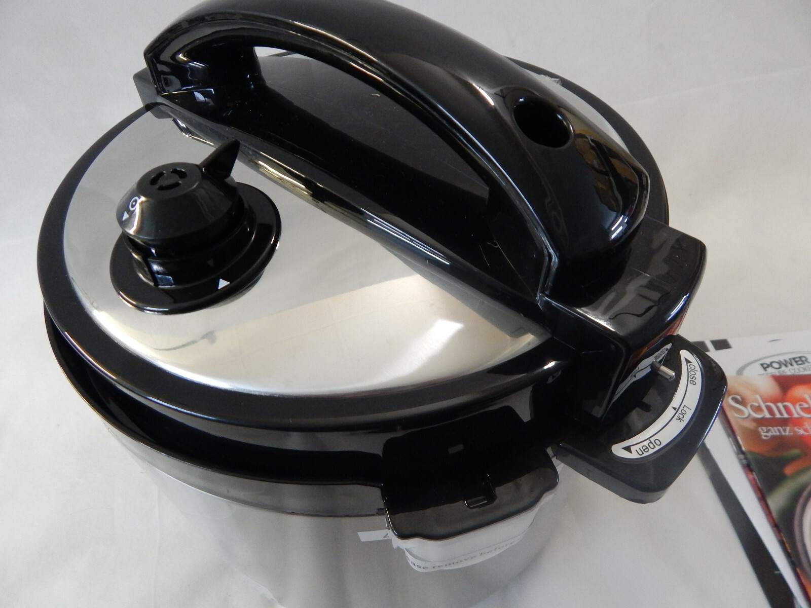 Power Pressure Cooker XL 6 Quart Silber.