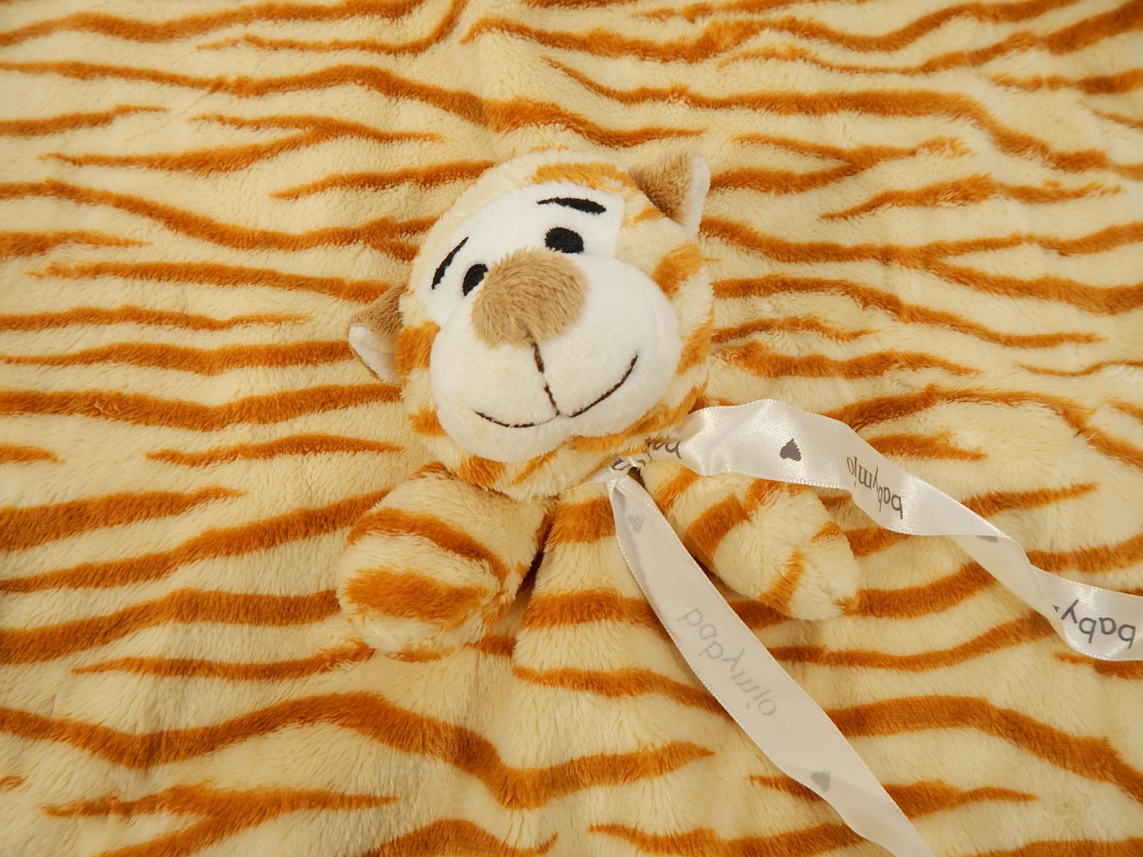 The Babymio Collection Baby Security Blanket Jax the Tiger BaBa Lovey Blanket