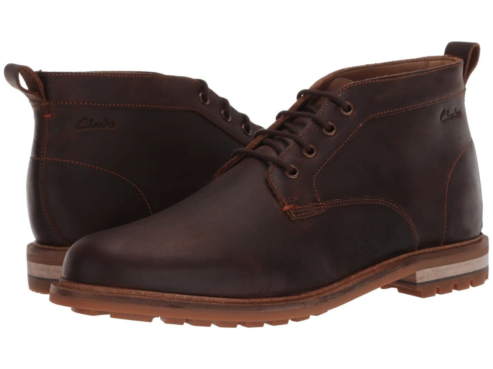 

Мужские повседневные полуботинки Clarks FOXWELL MID из пчелиного воска 48008 на шнуровке, Пчелиный воск