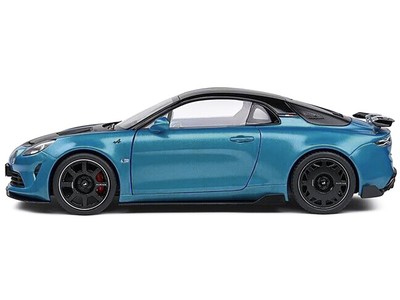 2023 Alpine A100 Radicale Blue Metallic w Carbon Hood Top 1/18 Diecast Car Solid
