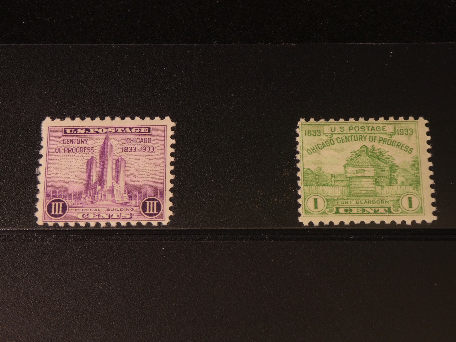 USA Scott's No. 730a & 731a 1933 Commemorative Stamps *MNH