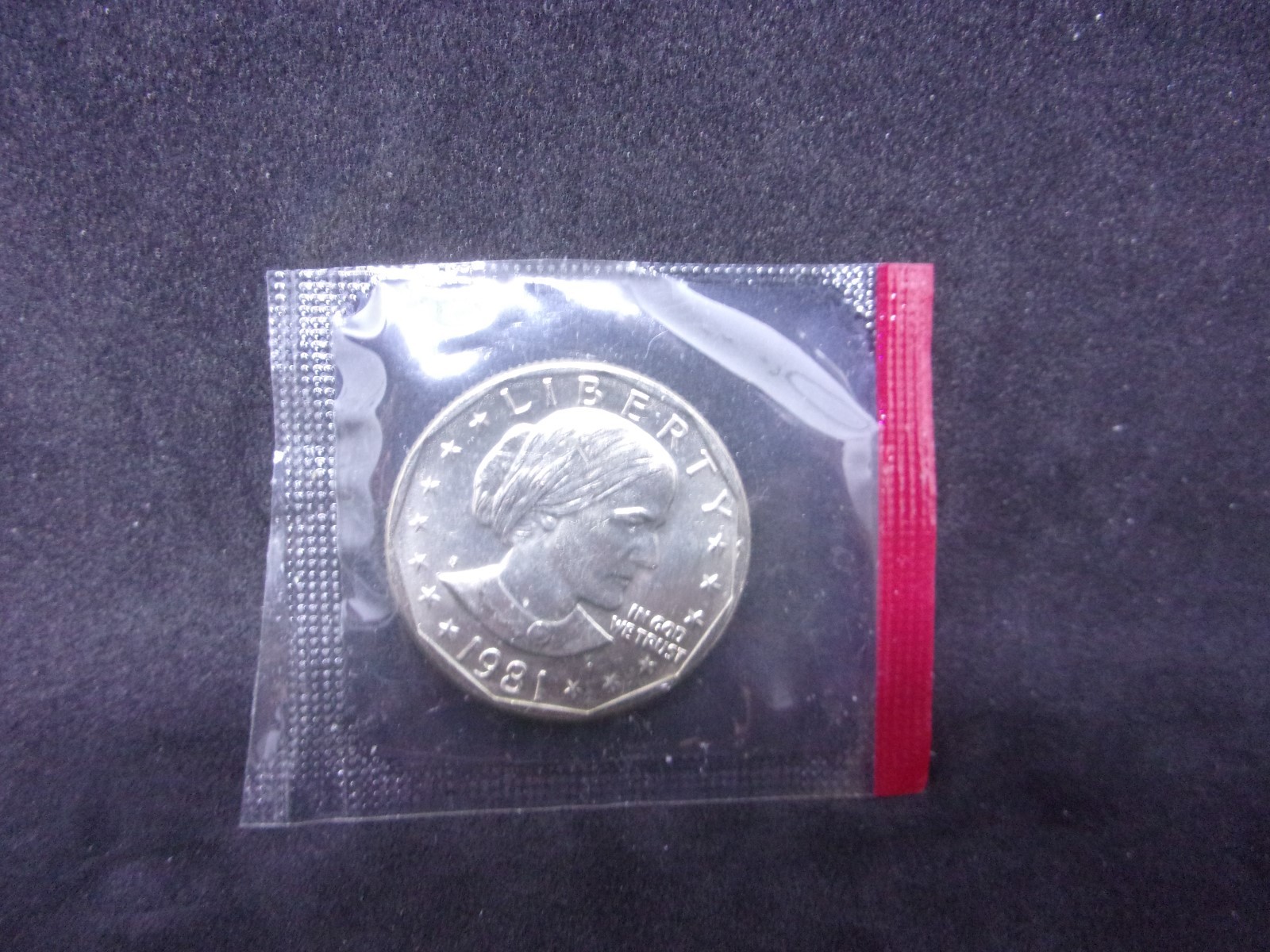 1981 P D S $1 Susan B. Anthony Dollars (In Mint Cello) Brilliant Uncirculated