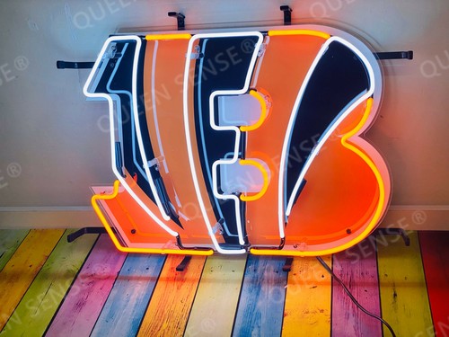 New Cincinnati Bengals Lamp Neon Light Sign 20"x16" With HD Vivid Printing