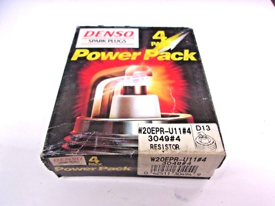 4-Pack of DENSO 3049 U-Groove Spark Plugs