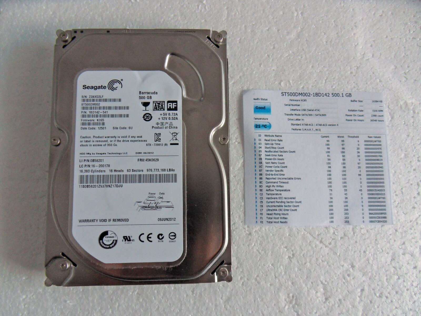 Seagate ST500DM002-1BD142 SATA 500GB 3.5 Seagate ST500DM002-1BD142 SATA 500GB 3.5