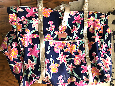 LILLY PULITZER Floral Weekender Bag Tote as is