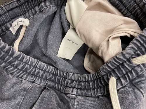Pre-owned Fear Of God Japanese Denim Cargo Pant Collection 8 Retail $1,195 Size L (34in) In Black