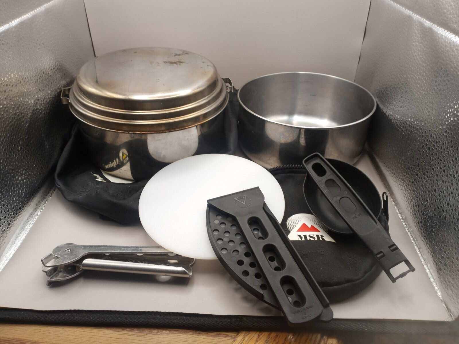 Vintage Authentic MSR Alpine 1 Kitchen/Cooking Camping Set Vintage Authentic MSR Alpine 1 Kitchen/Cooking Camping Set