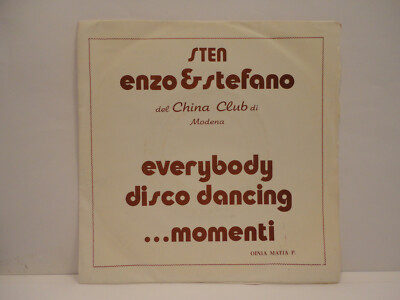7" ITALY . ENZO & STEFANO - "EVERYBODY DISCO DANCING" - ITALODISCO - ELECTRONIC