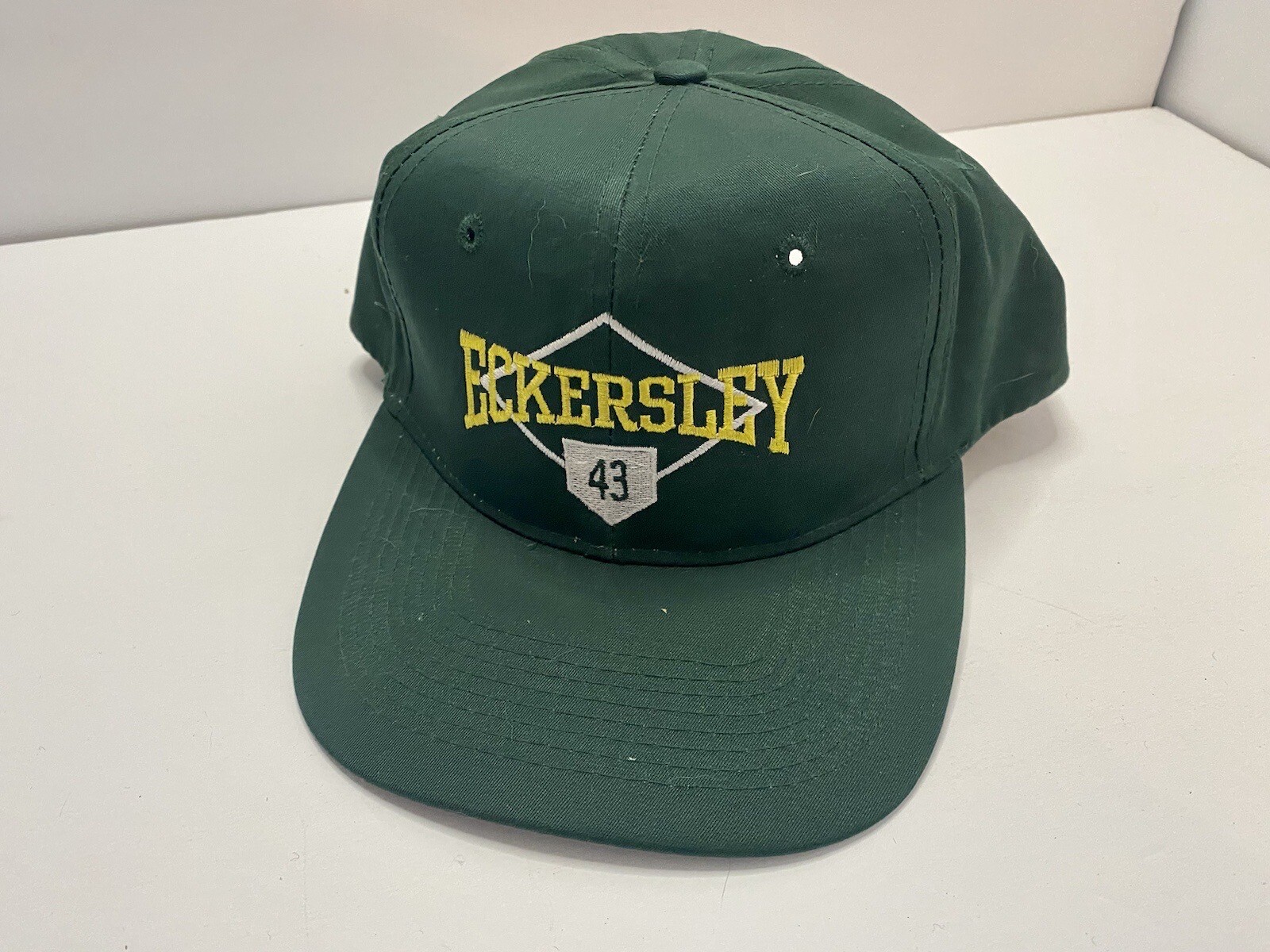 MLB Oakland A’s Dennis Eckersley 43 Lifesavers Baseball Cap Hat Snapback Mens
