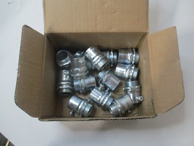 (5XC25) 3/4'' Steel Conduit EMT Set Concrete Tight Screw Connector - Lot of 14