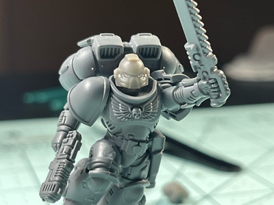 SET OF 10 Mark VII Space Intercessor Helmet bits (Mark 7 heads) 