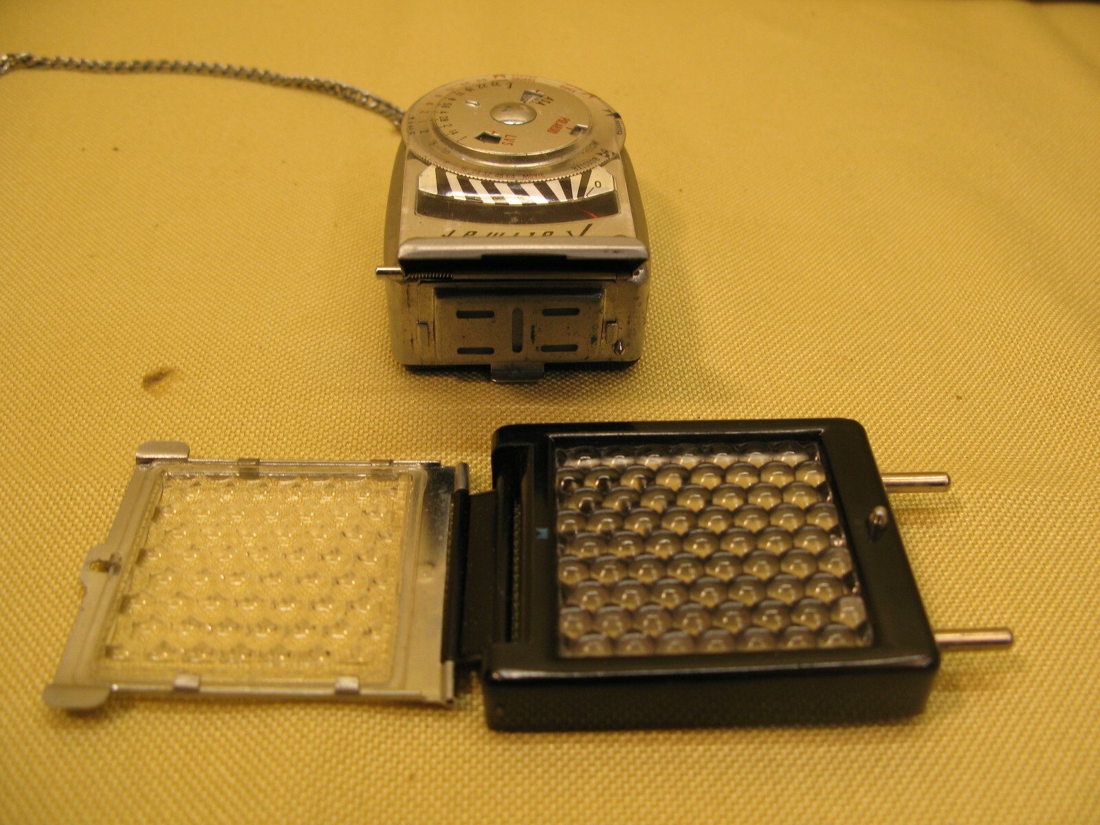 Kalimar B-1 Light Exposure Meter & 65x booster w leather cases