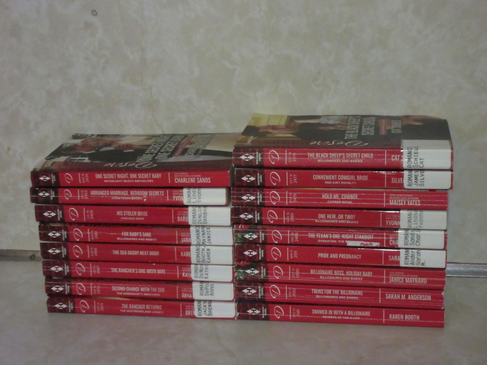 HARLEQUIN DESIRE - LOT OF 17 ROMANCE BOOKS - 2016, 2017, NO DUPLICATES