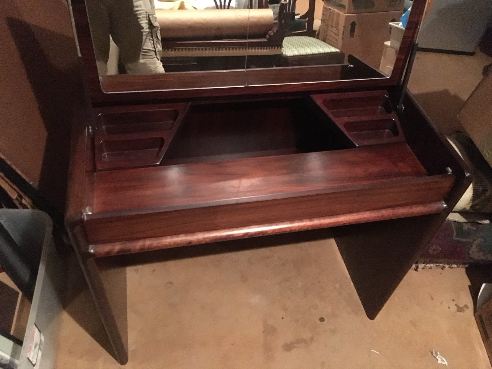 KIBAEK MOBELFABRIK ROSEWOOD VANITY, Mid-Century Modern Style