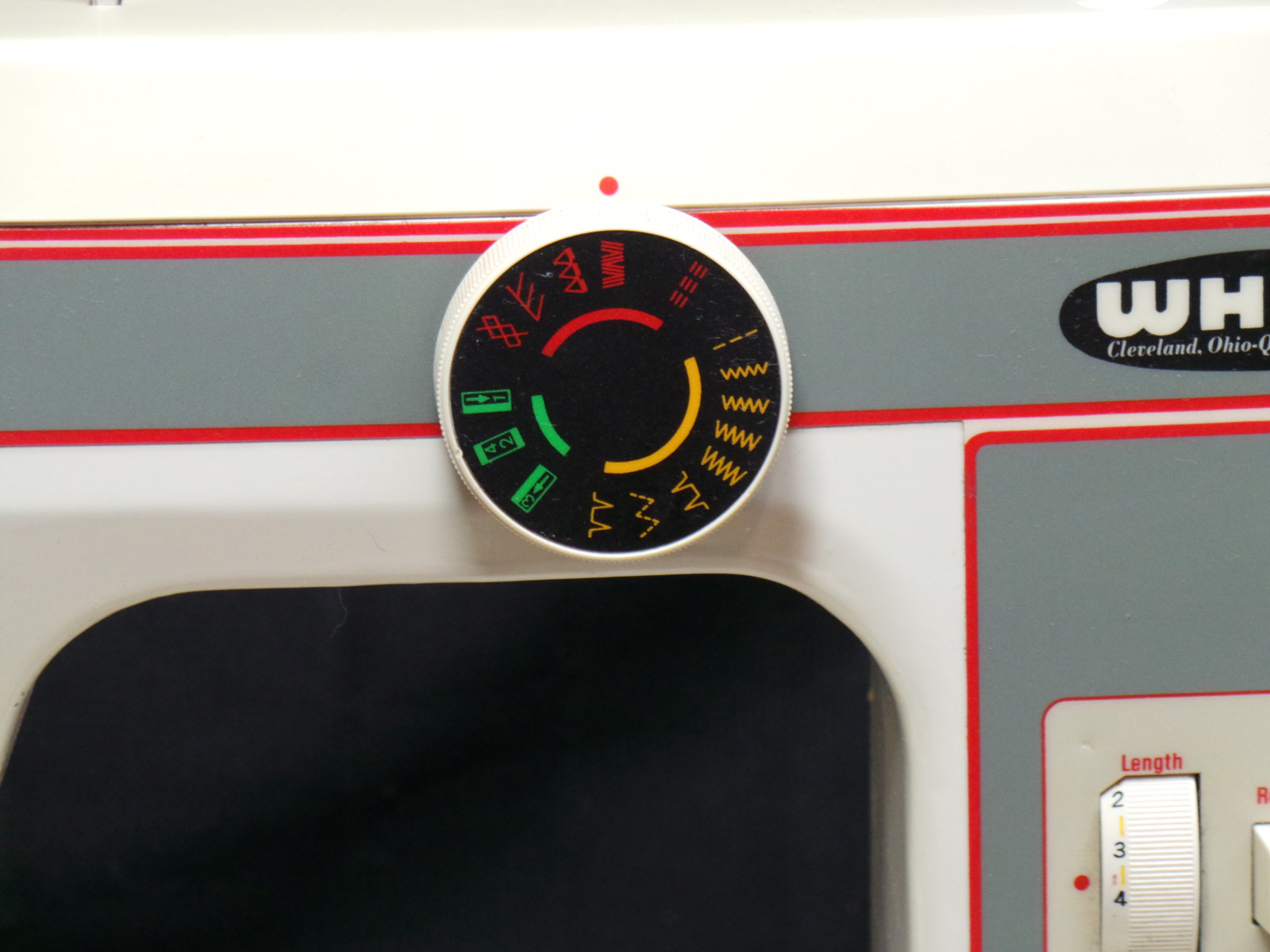 Heavy Duty White Sewing Machine 1488 Free Arm Portable Stretch Stitch SERVICED