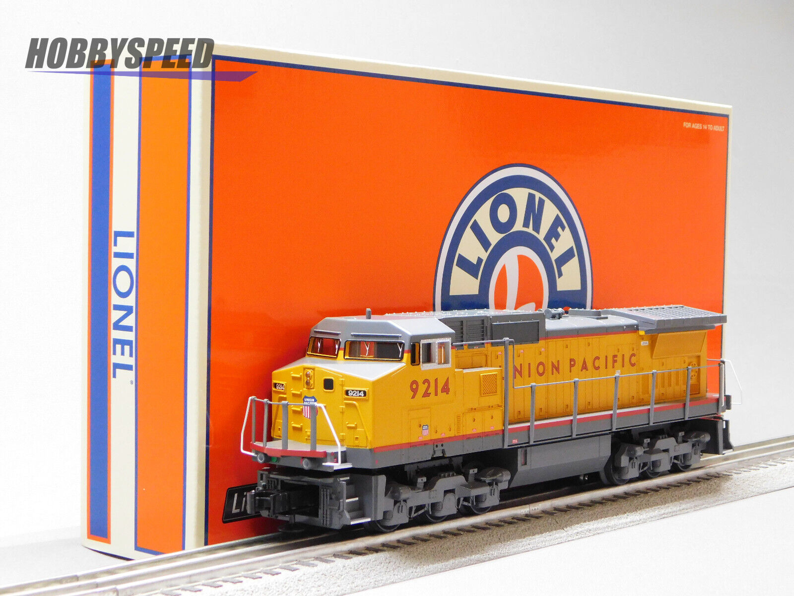 LIONEL UP LIONCHIEF DASH 8 DIESEL LOCOMOTIVE #9214 engine O LIONEL UP LIONCHIEF DASH 8 DIESEL LOCOMOTIVE #9214 engine O