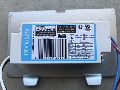 Phillips Advance Xitanium 54W 120V To 277V Instructions ...