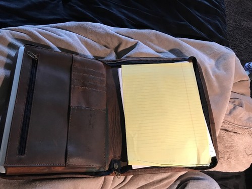 12 In Macbook Genuine Leather Case Porforlio Vintage  Easy Access  Hidden Handle