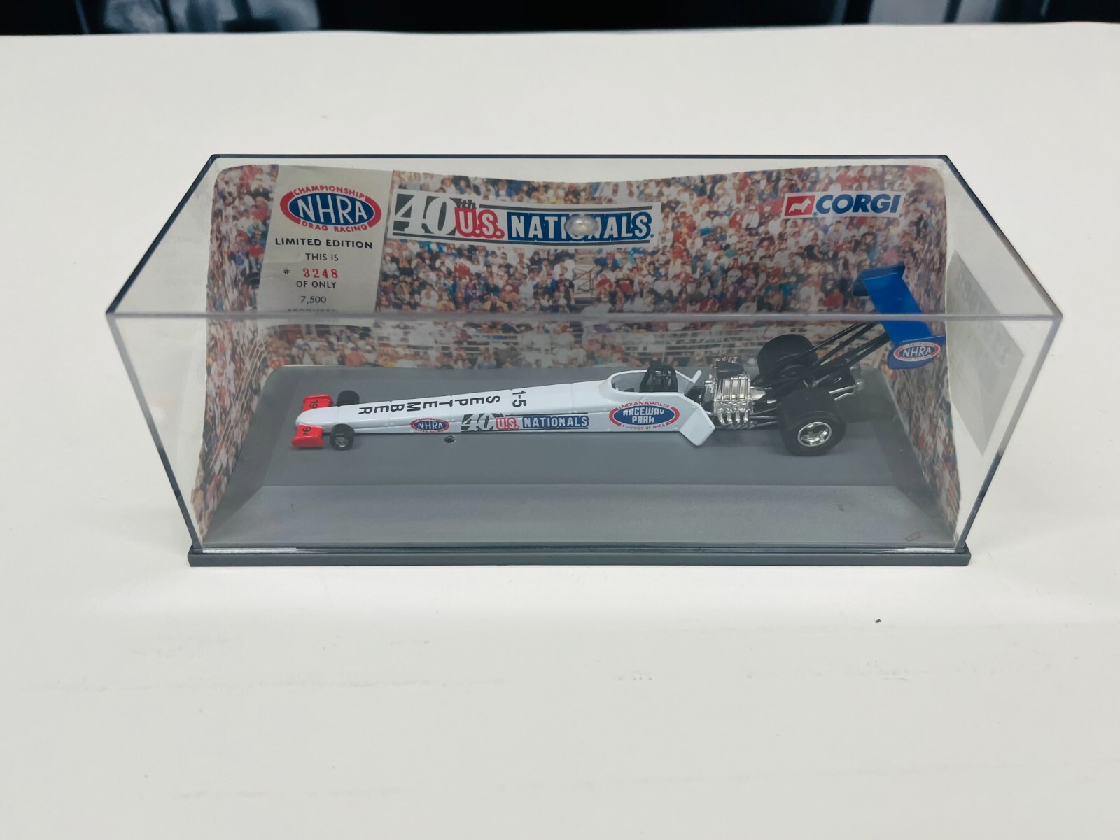 CORGI Race Image 1994 40th NHRA USA Nationals Dragster New in  Plexi Case