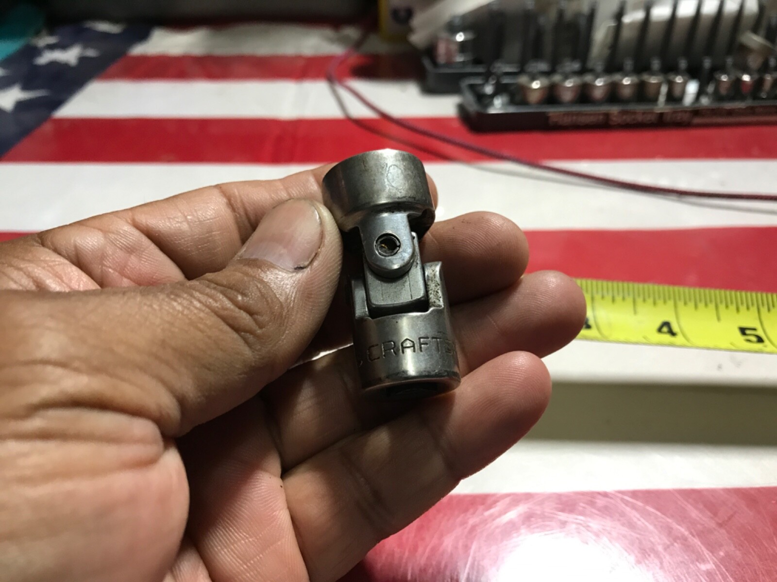 Craftsman Tools Universal Swivel Socket 5/8” 3/8” Dr. 12 Points “v” Usa