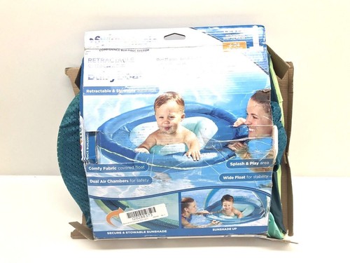 Aqua Leisure Sunshade Girls Fabric Covered Egg Shape Baby Boat, Blue