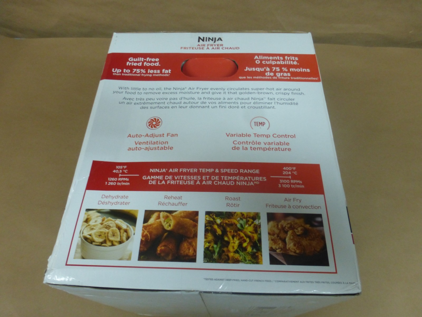 Ninja Air Fryer 1550 Watt Frying, Roasting, Reheating, Dehydrating 4 Quart AF101