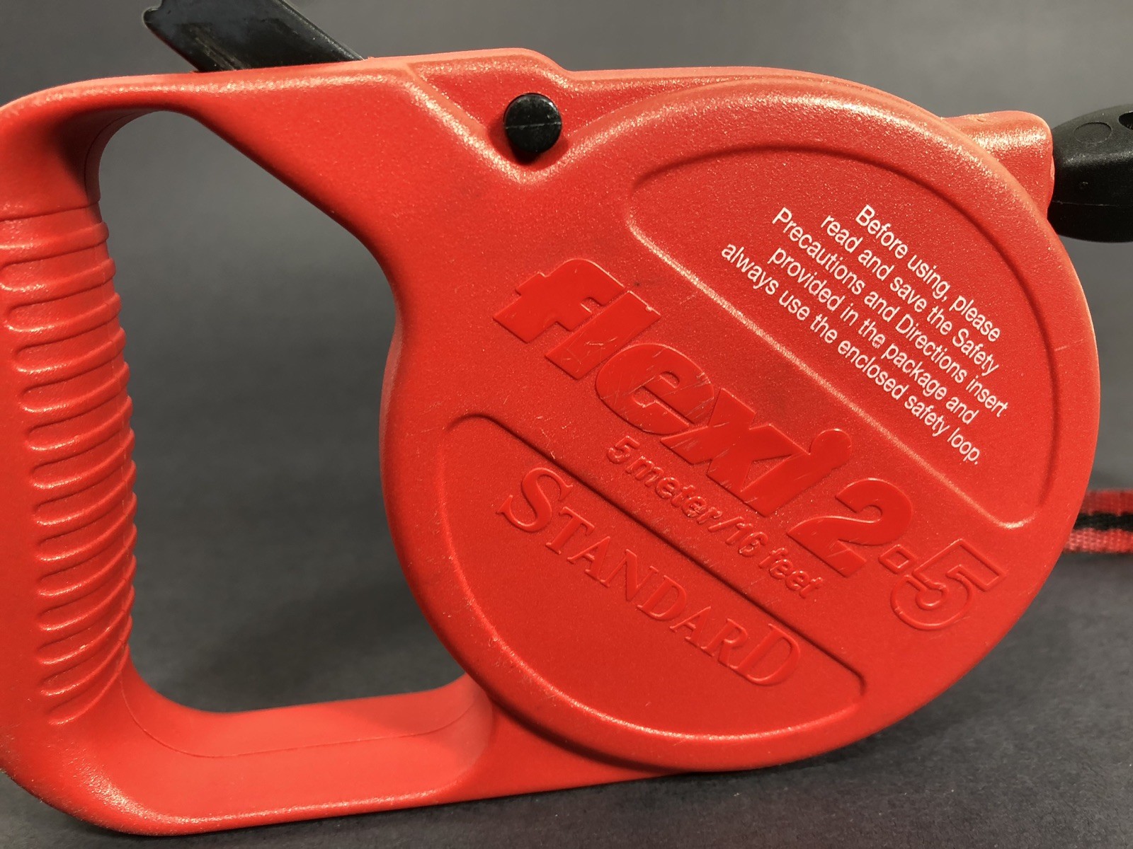 Flexi Retractable Dog Standard 2-5 Red Leash 5 Meter/16 feet