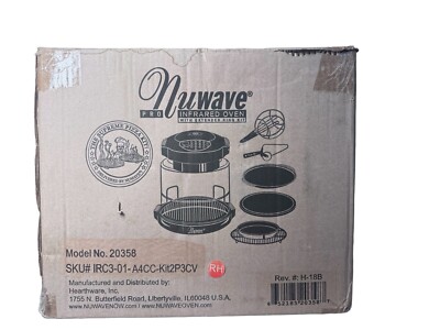 NuWave Model 20358 Digital Pro Infrared Oven WITH EXTRAS. New Open Box