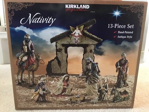Kirkland Signature Creche de Noel NATIVITY 13 Piece Set