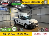 2021 71 Reg FIAT DOBLO 1.6 Multijet 16V Work Up Alloy Dropside + VAT