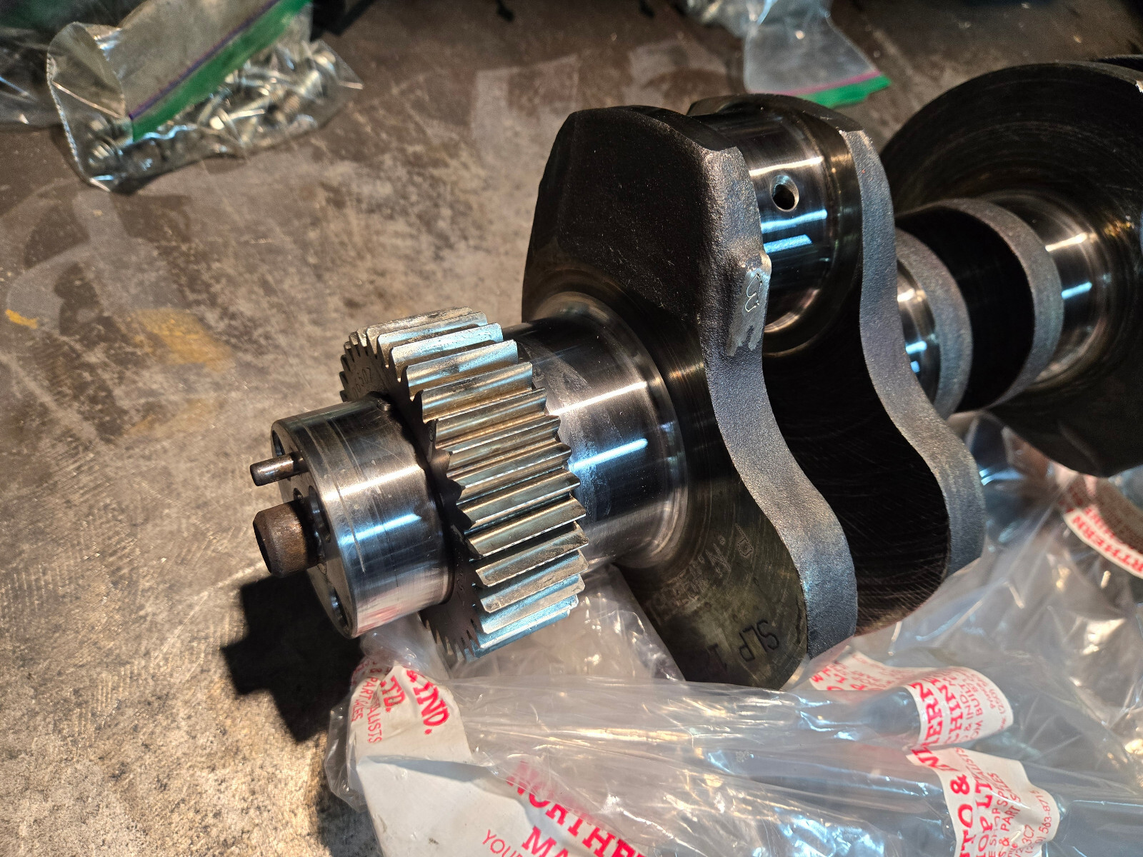 REMAN CUMMINS 6.7L CRANKSHAFT 4935613 POLISHED SONOFLUXED COMPLETE W GEAR - Picture 6 of 12